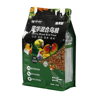 Custom Printing 200g 500g 1kg 2kg Square Bottom Pet Food Moisture Proof Pet Food Packaging Pouch
