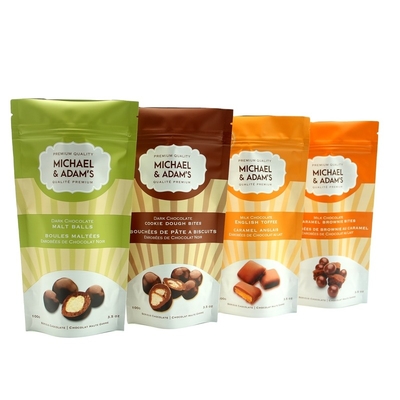 Small Food Foil Pouch Bud Packaging Mylar Zipper Food Bags Stand Up Zipper Lock Pouch Bag